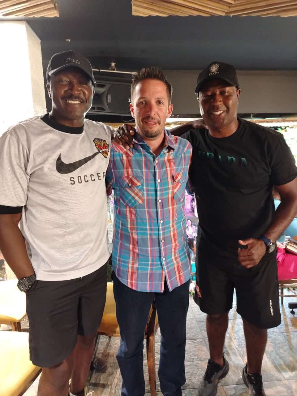 Con Geovanni Ibarra y Edison Méndez